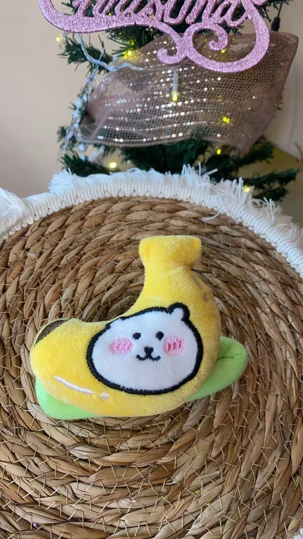 玩偶发夹网红可爱发卡手工（香蕉自嘲熊拜拜夹）