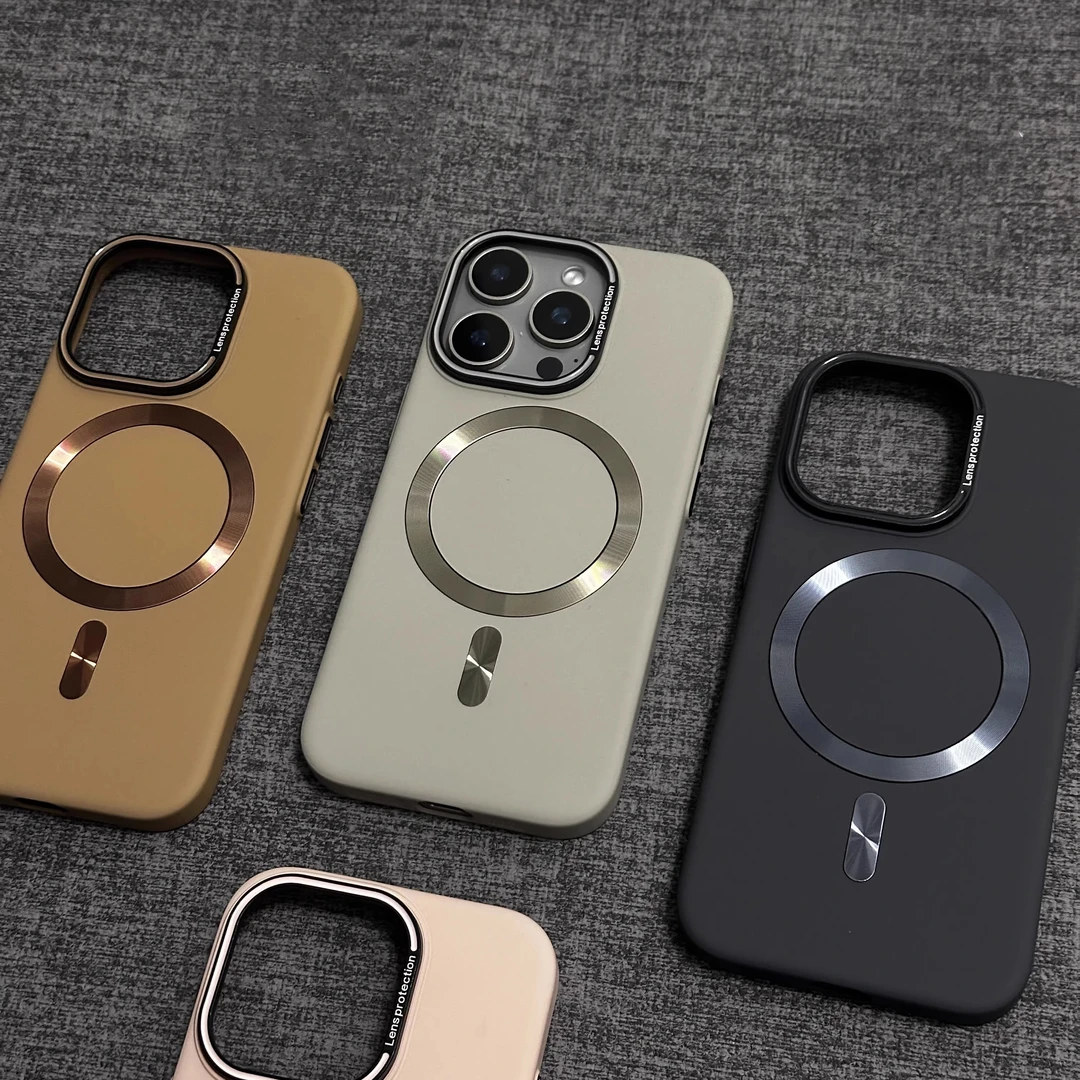 飞虎胜高级纯色磁吸适用苹果16Promax手机壳iPhone15防摔14Pro/13