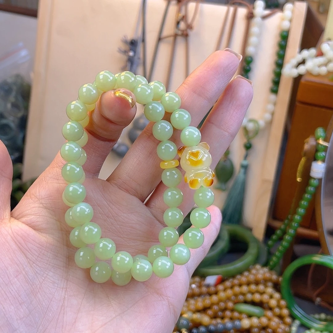 和田玉未镶嵌手链