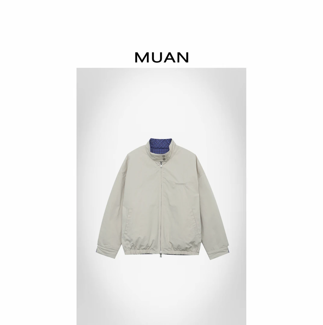木岸MUAN：《哈灵顿棉服》定制两面穿东大门INS棉服外套女D-MJ-F8322