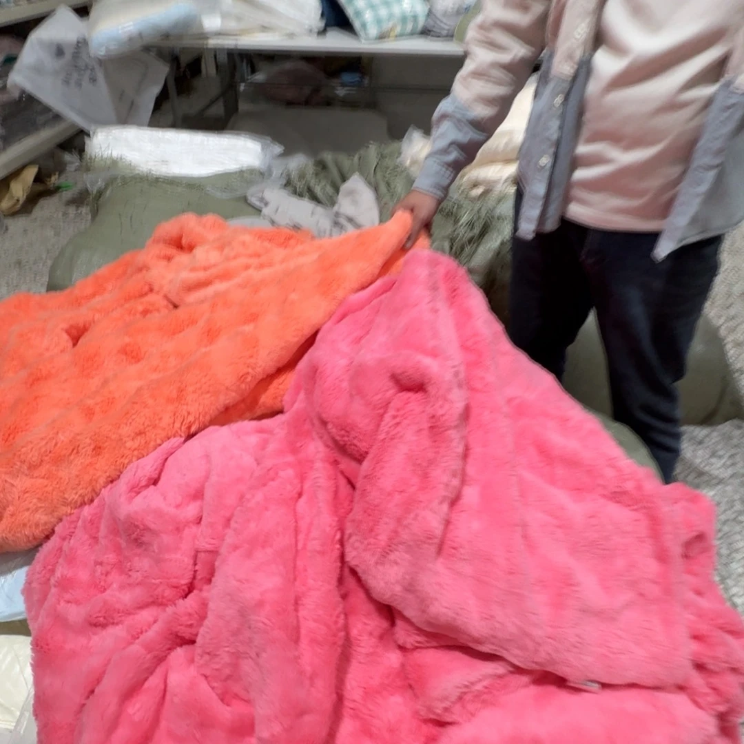 绵羊毛聚酯纤维两米x两米三毛毯颜色备注