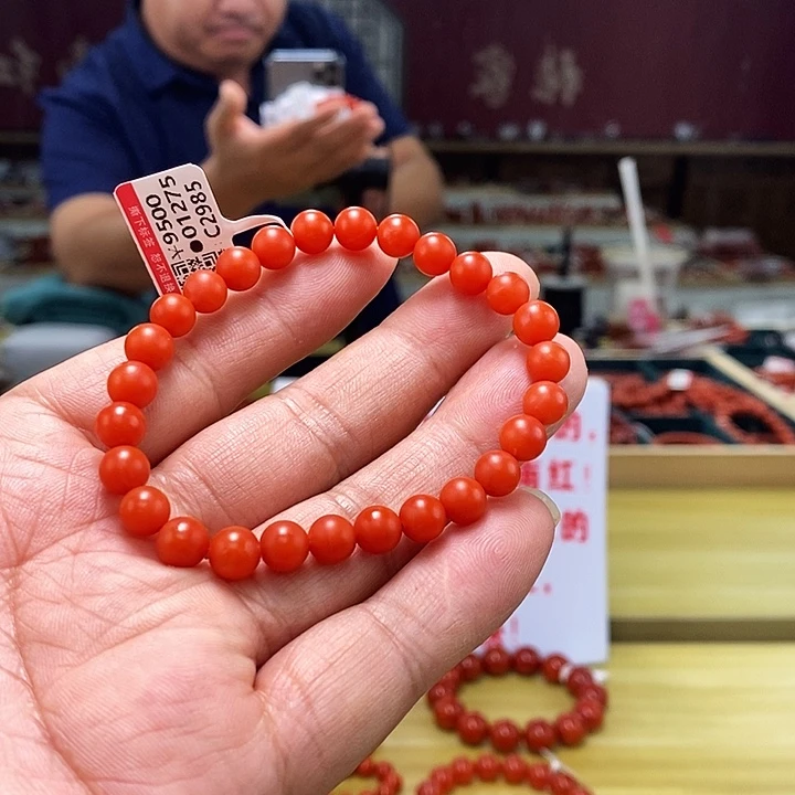 南红玛瑙7mm圆珠未镶嵌