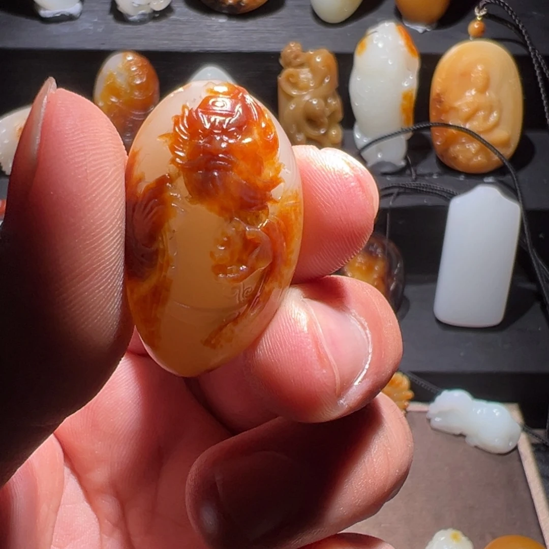 和田玉挂件未镶嵌高**.