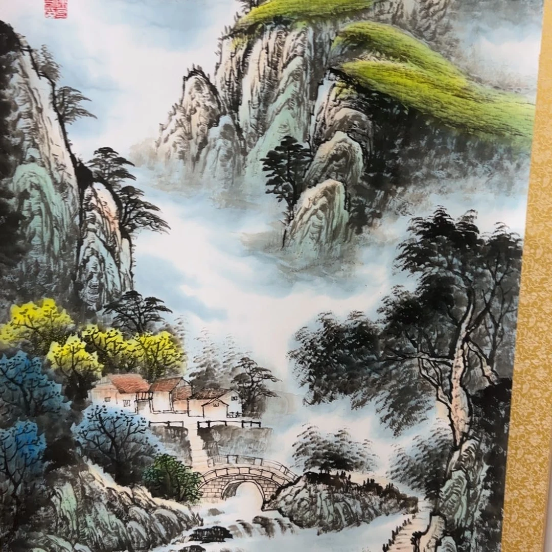 国画QA原创山水作品！带证书！限购一单