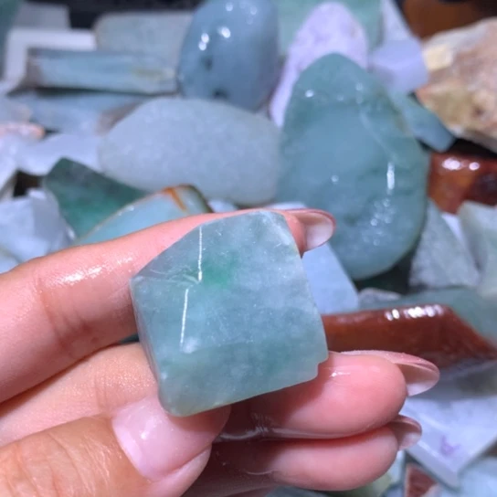 翡翠散珠翡翠边角料