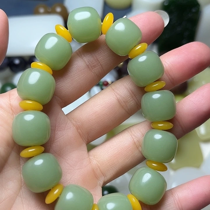 和田玉（糖玉）未镶嵌车挂