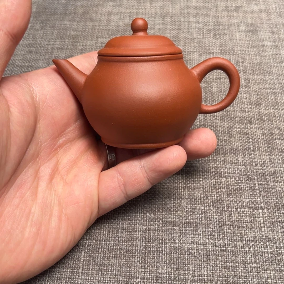 茶壶紫砂80年代红泥水平壶