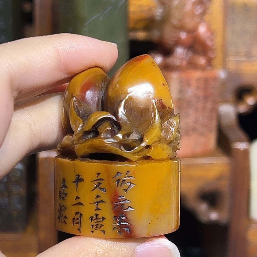 寿山石印石是山山水水是山山水水