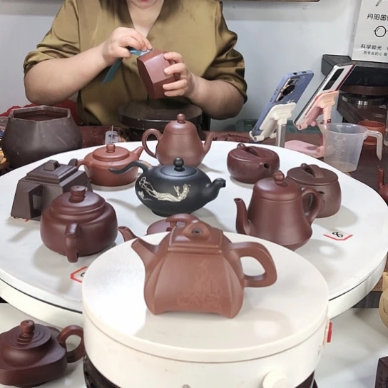 茶壶紫砂抽角石瓢