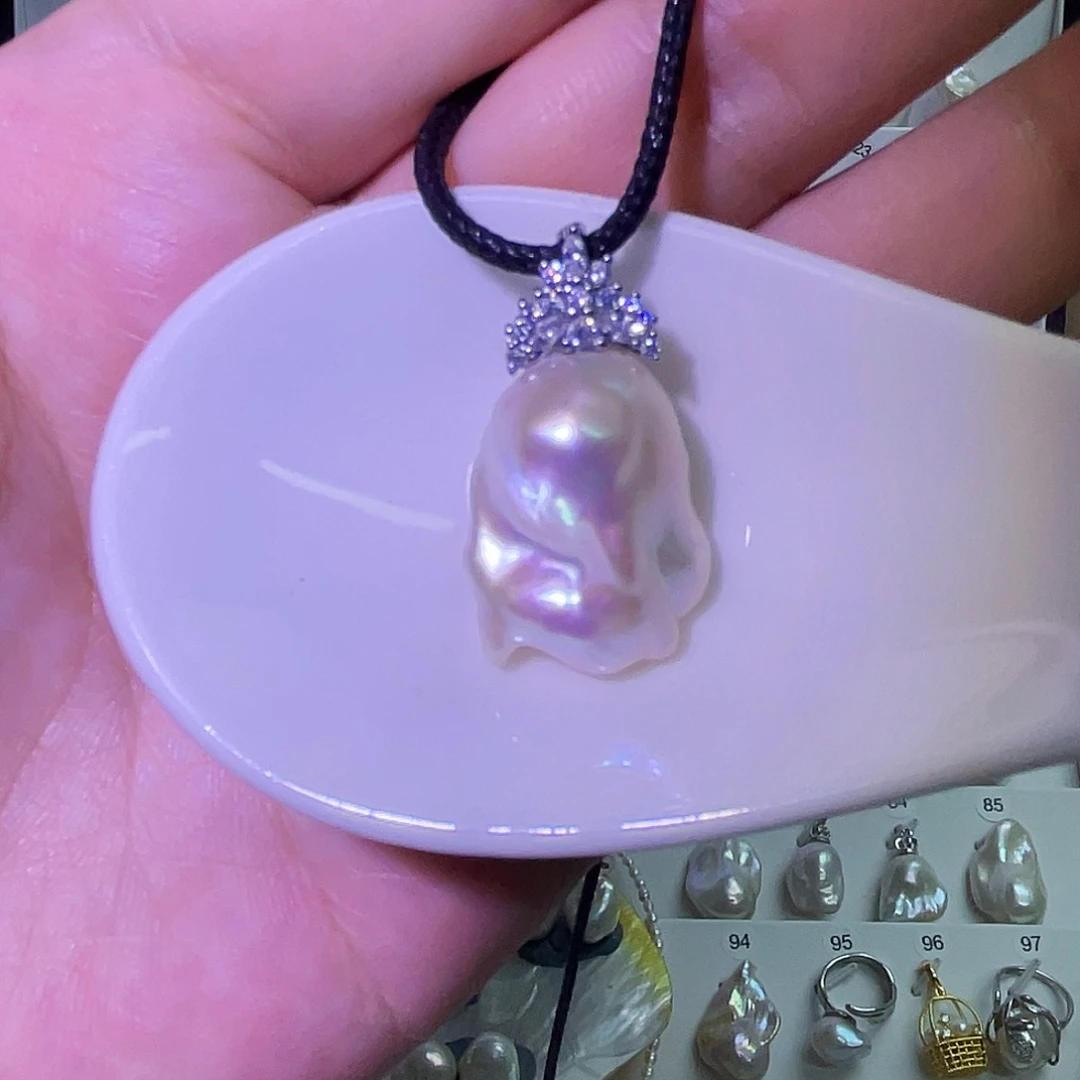 天然巴洛克淡水珍珠合金
