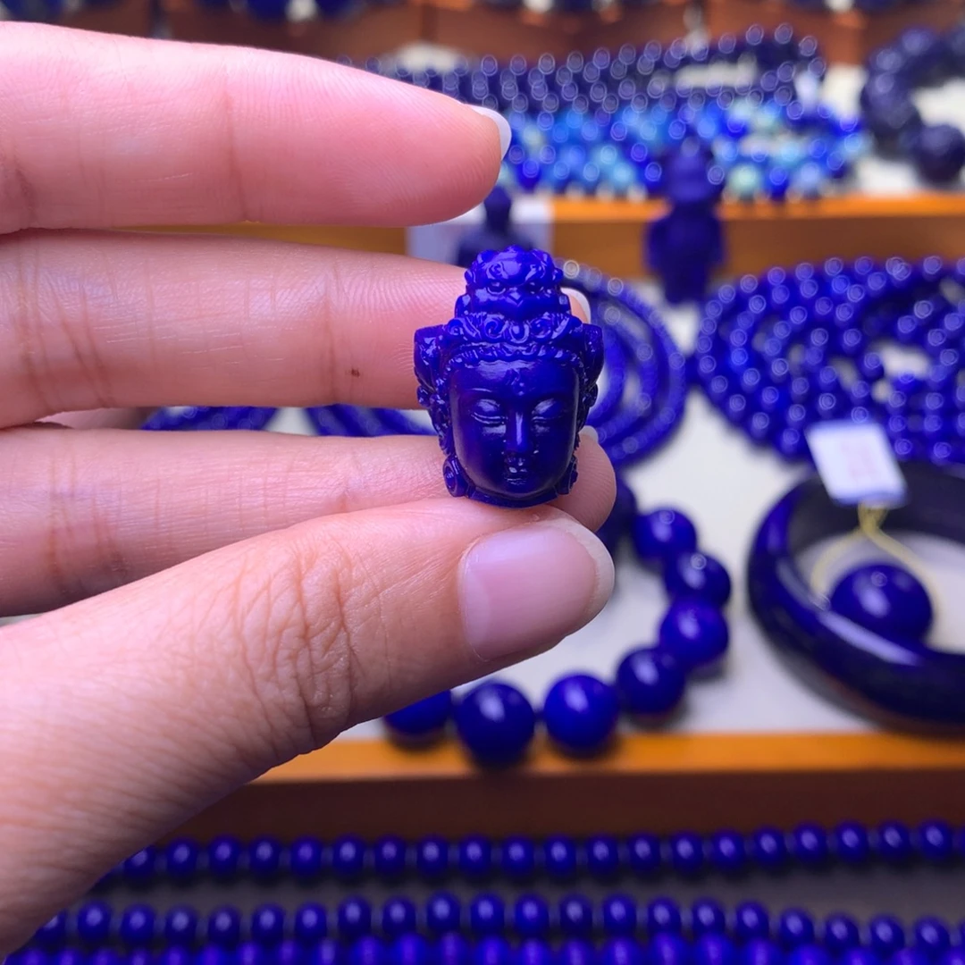 未镶嵌青金石雕刻件小号
