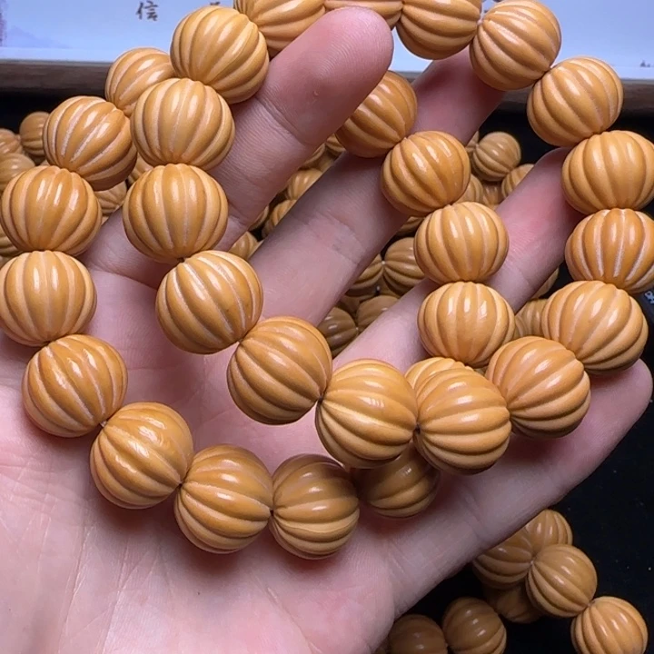 猴头核桃手串瓜珠16+