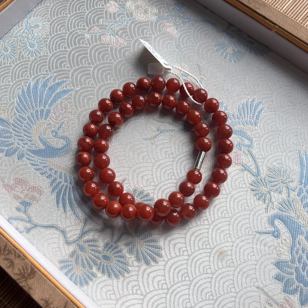 【玉瑾小裴优选】南红川料卡9大点位项链气质典雅