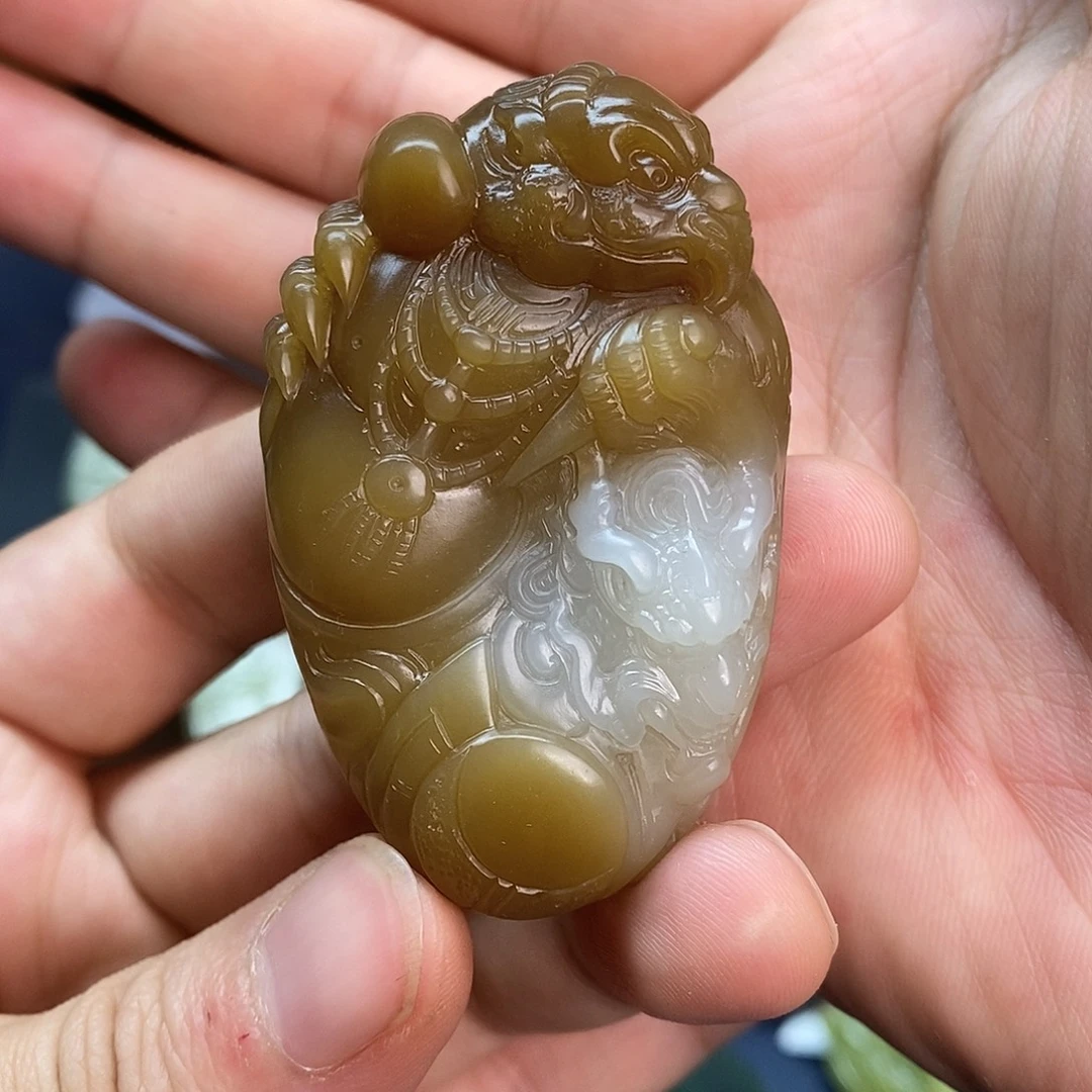 和田玉未镶嵌吊坠(不含链)