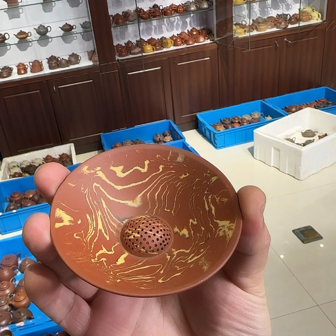 紫砂茶壶绞泥茶漏