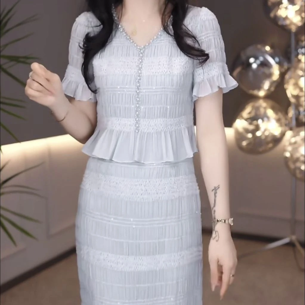 高档双绉丝新中式改良版旗袍裙2025夏季新款优雅减龄显瘦连衣裙子