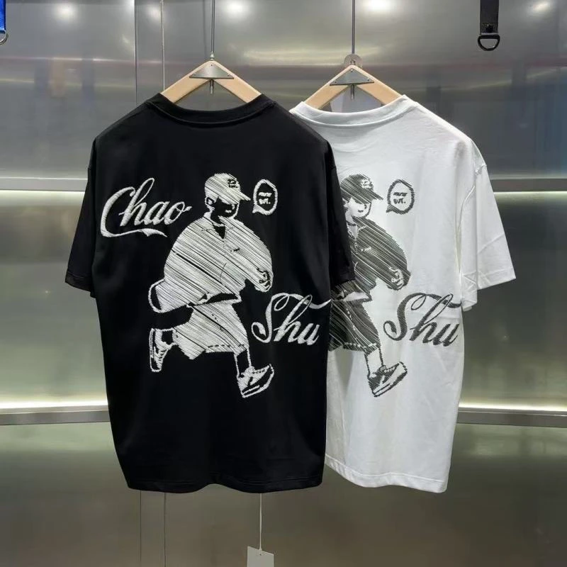 851 素劲2 潮牌时尚发泡涂鸦男女同款T恤 T58112 CK