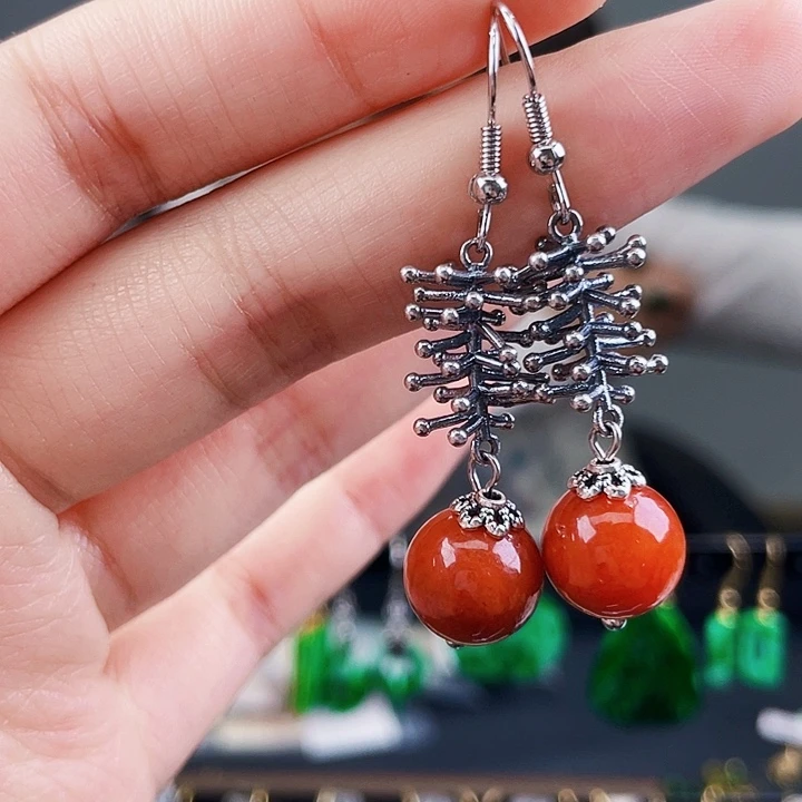 翡翠耳饰未镶嵌饰品