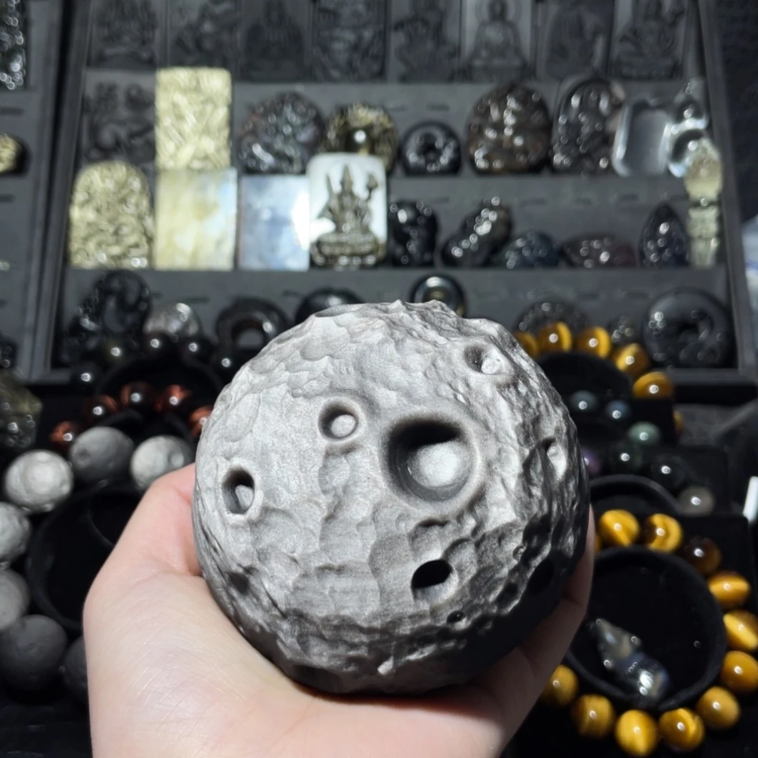 奉***阳黑曜岩未镶嵌珠宝奇石