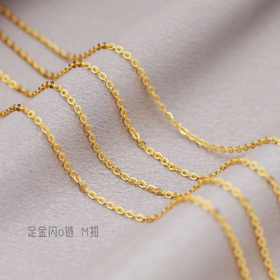 足金999闪O时尚百搭DIY自由搭配多样性发一#01577（M扣）