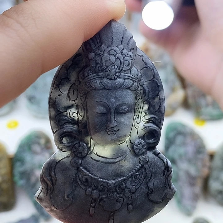 未镶嵌挂件翡翠天然翡翠玉石