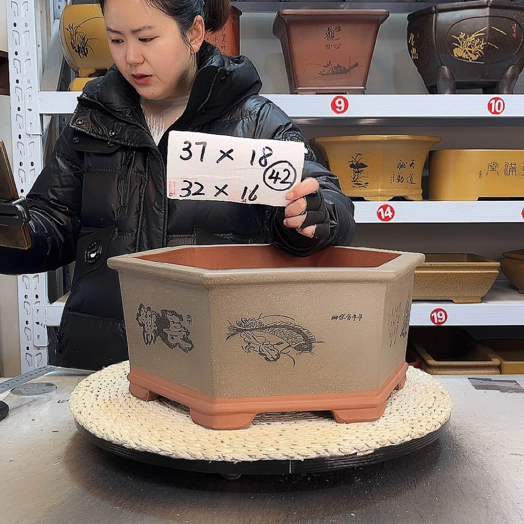 紫砂花盆紫砂花盆