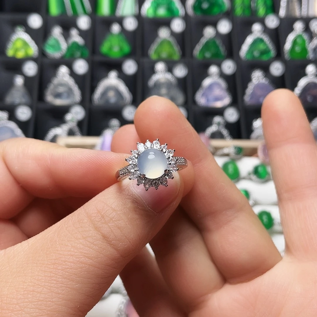 玛瑙/玉髓合金戒指