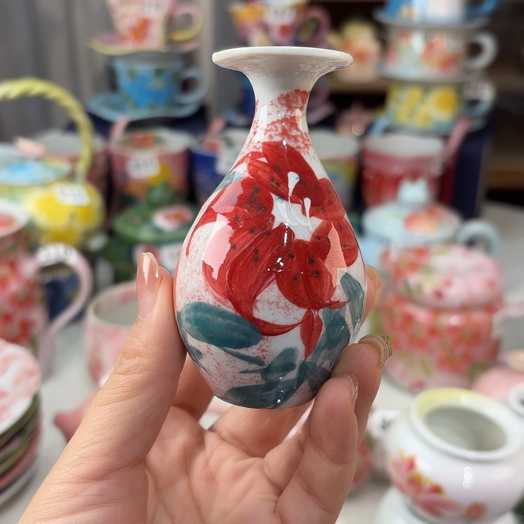 景德镇手绘高温釉下彩陶瓷茶具