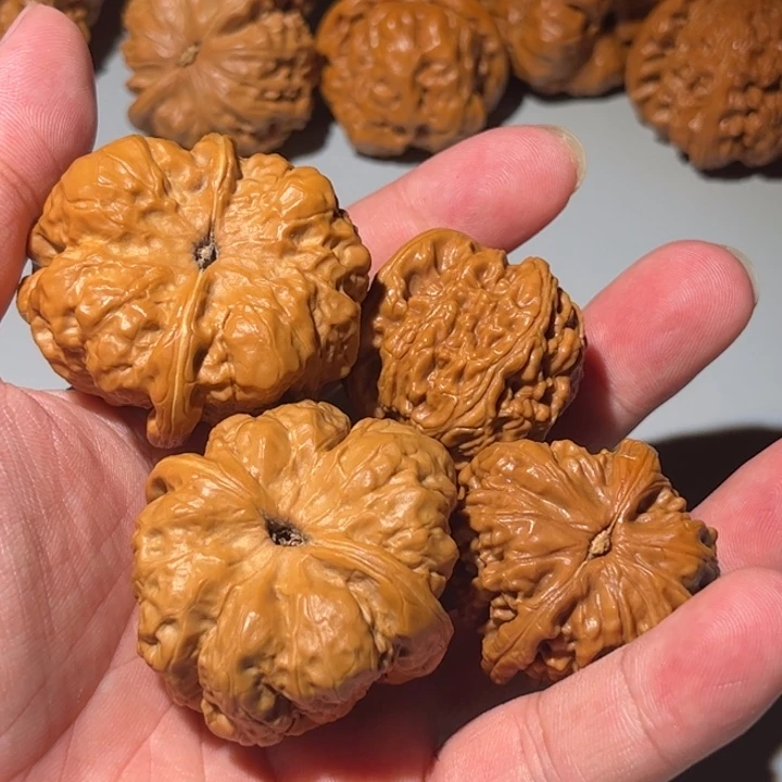 偶***尔桃核吊坠狮子头核桃