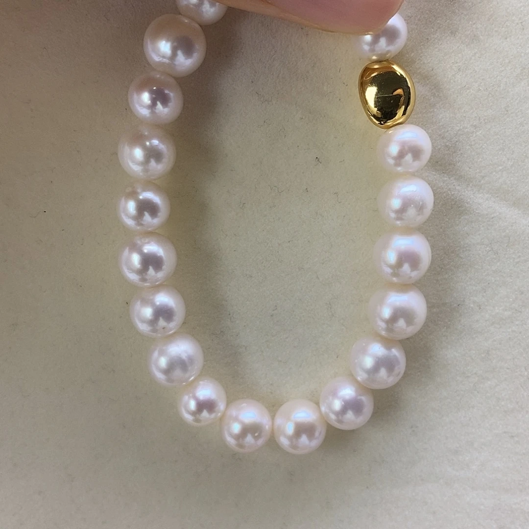 合金手串淡水珍珠