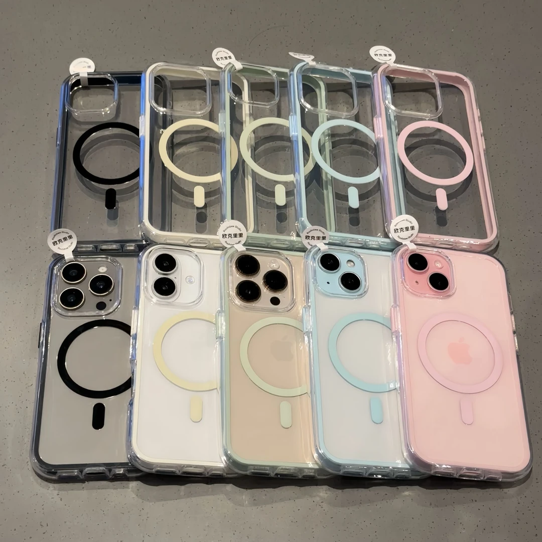 欧克里里二合一气囊磁吸壳iPhone16promax苹果15/14手机壳17/1312