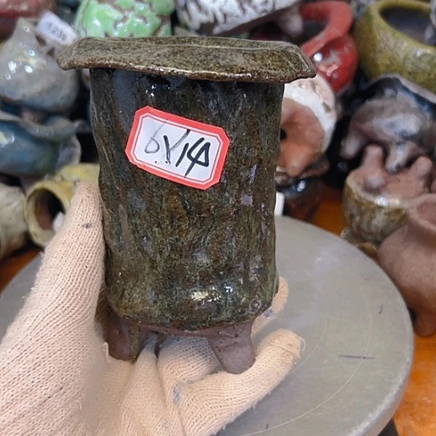 粗陶花盆手工花盆制作