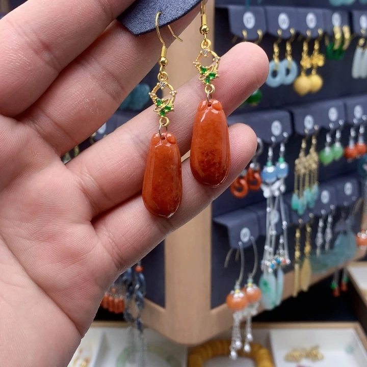 未镶嵌翡翠耳饰耳饰