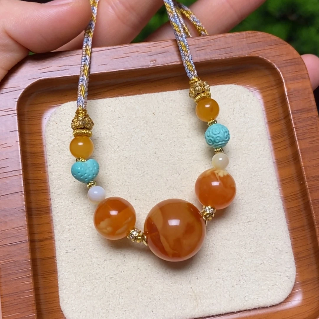 【闪购商品】蜜蜡颈饰未镶嵌项链