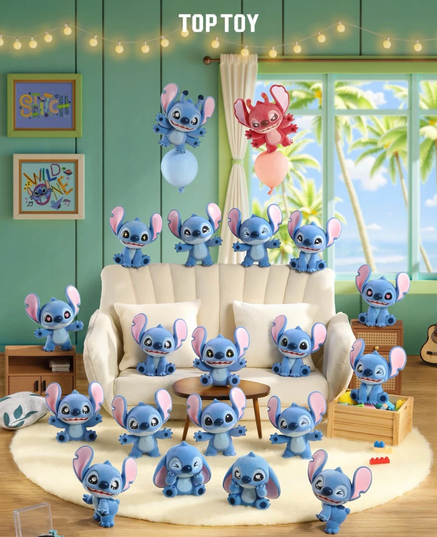 TOPTOY迪士尼史迪奇绒绒系列mini萌粒盲盒盲袋