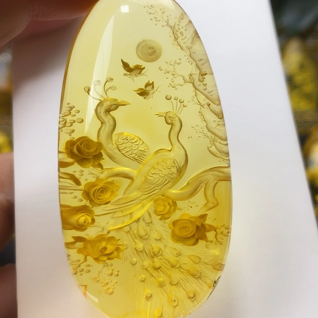 金珀未镶嵌吊坠(不含链)