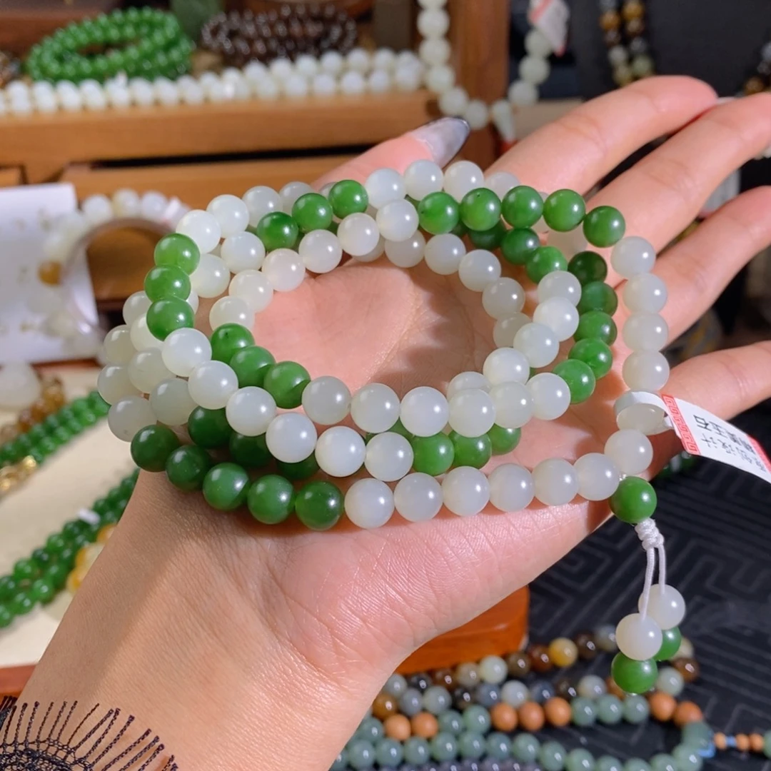 和田玉未镶嵌手链