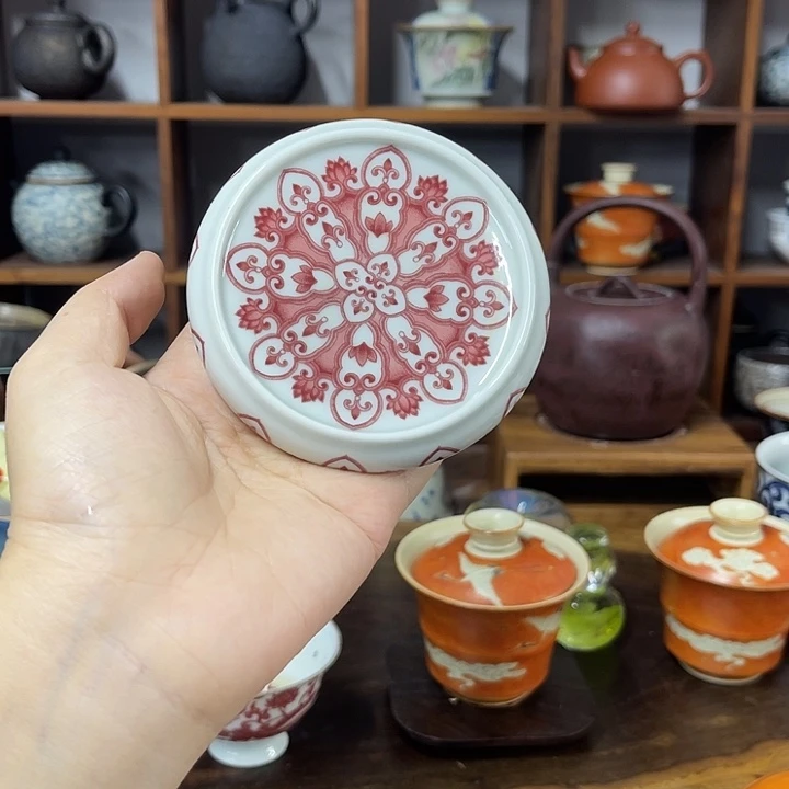 斗彩手绘复古锡斑