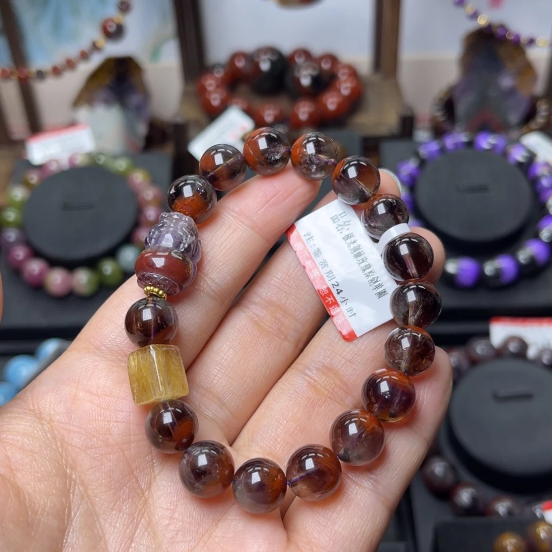 手链水晶未镶嵌极光荆棘玫瑰原创单圈