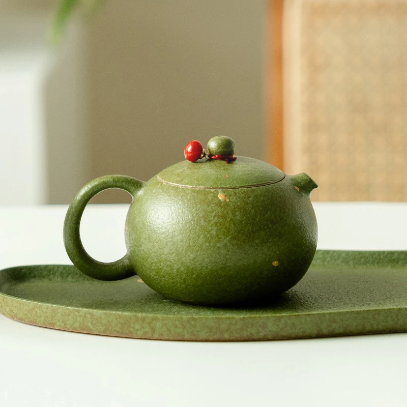 （阿萌茶事）青橘洒金-西施壶（带提溜） 150ml