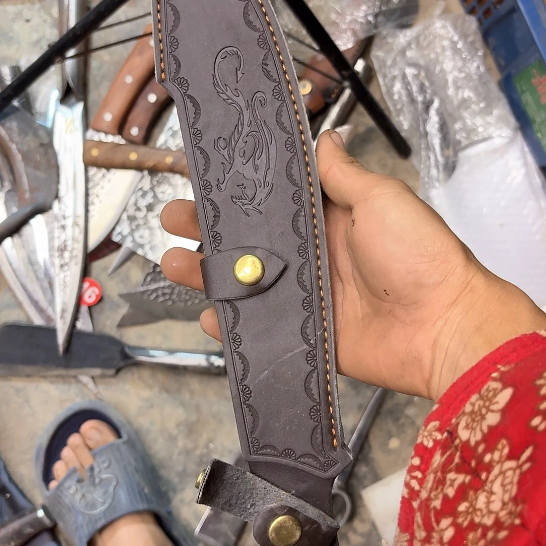 宝***室高碳锰钢云南阿老表手工锻打家用刀