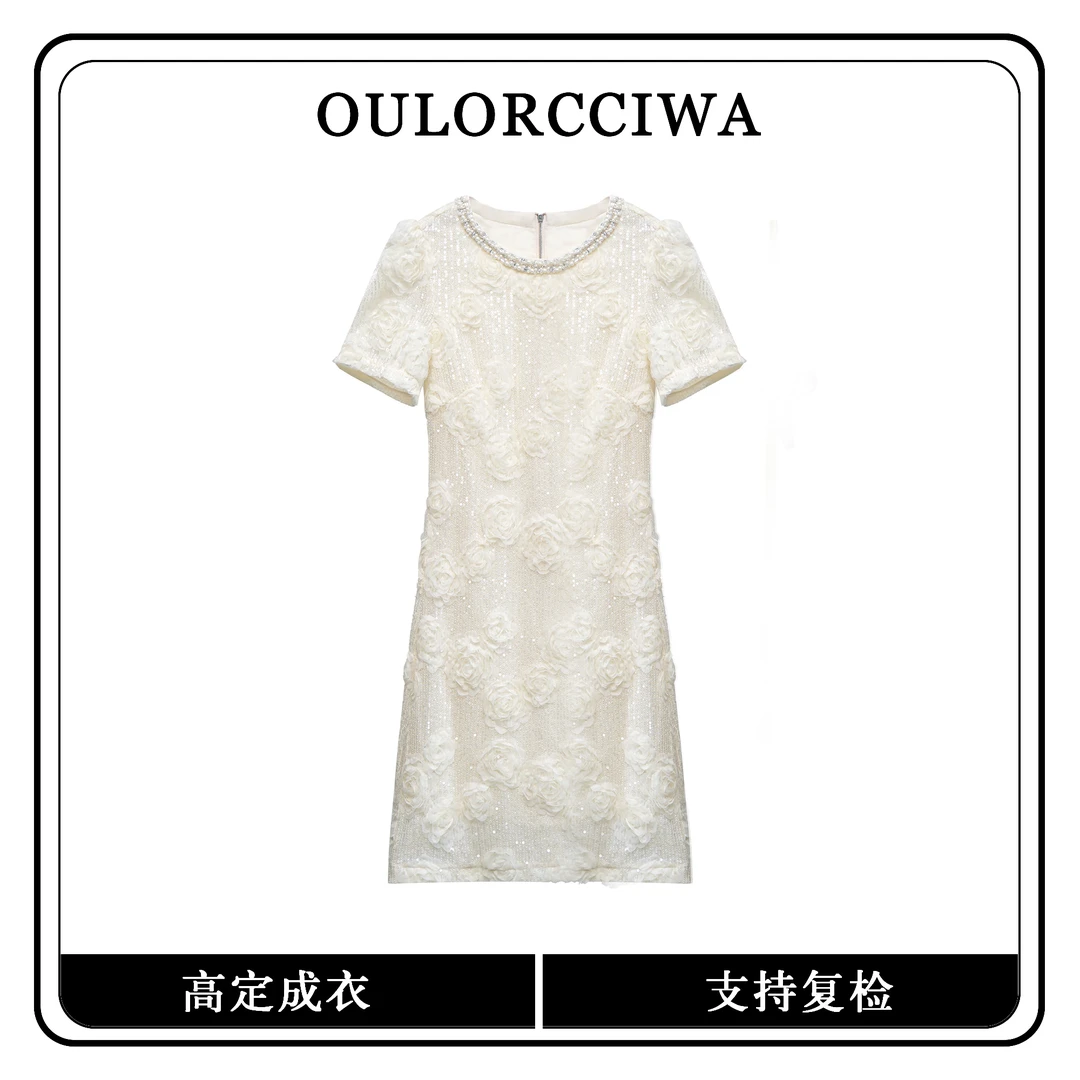 【老板娘】夏款女装连衣裙气质时尚收腰显瘦连衣裙OLQW-1122