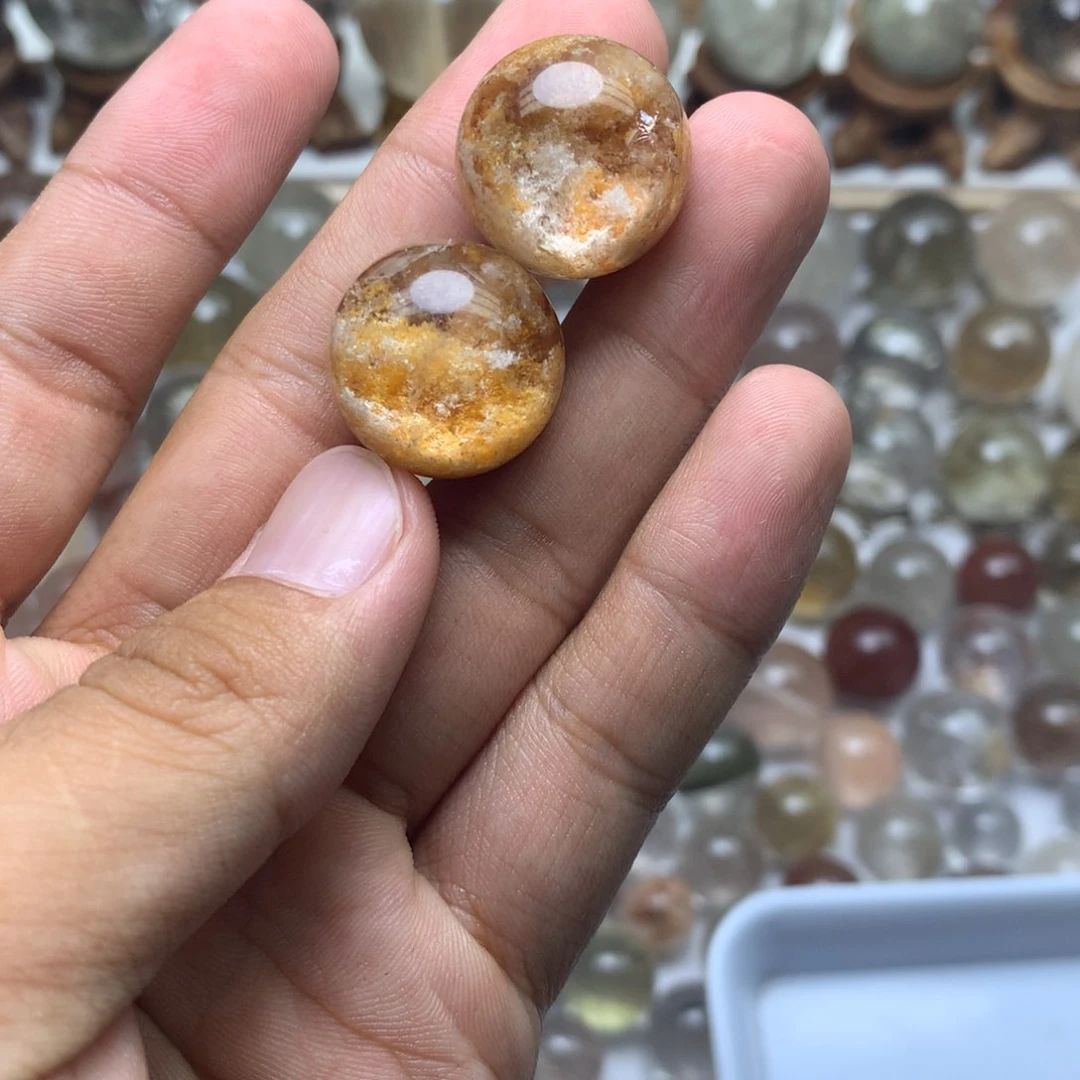 S***e水晶珠宝半成品未镶嵌幽灵球