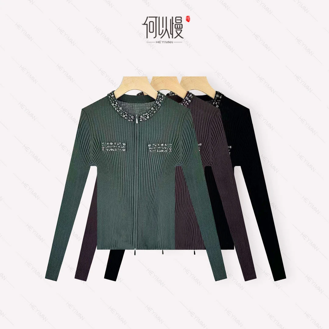 【何以慢】100%精纺美丽诺羊毛80支新澳纱线亲肤羊毛衫A4-A51007