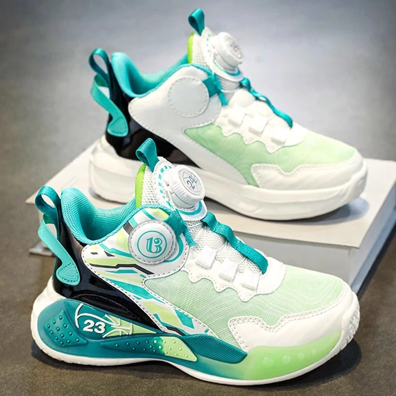 品牌断码儿童运动鞋男童夏季新款单网透气篮球鞋中大童软底跑步鞋