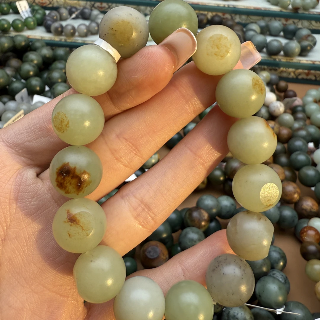 和田玉手串1213z拍一发一