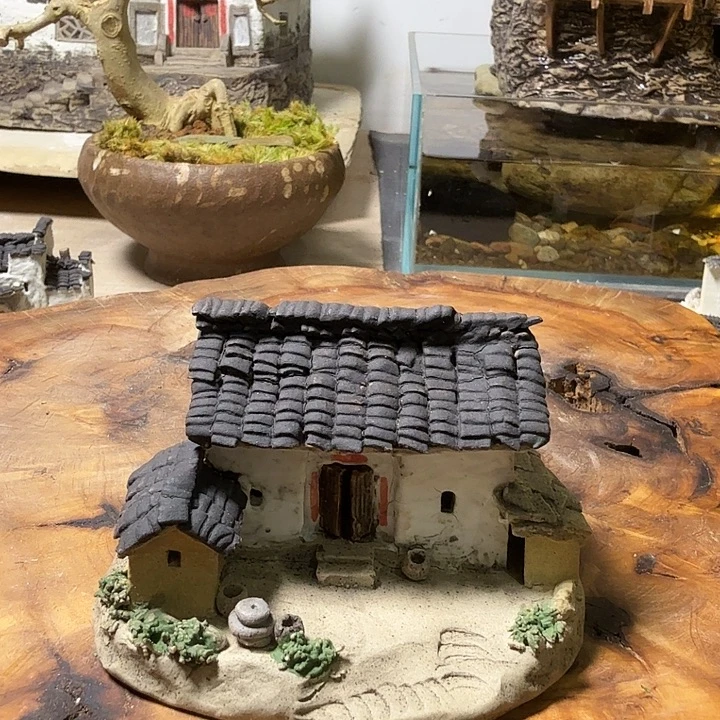 —***—陶瓷农家小院摆件