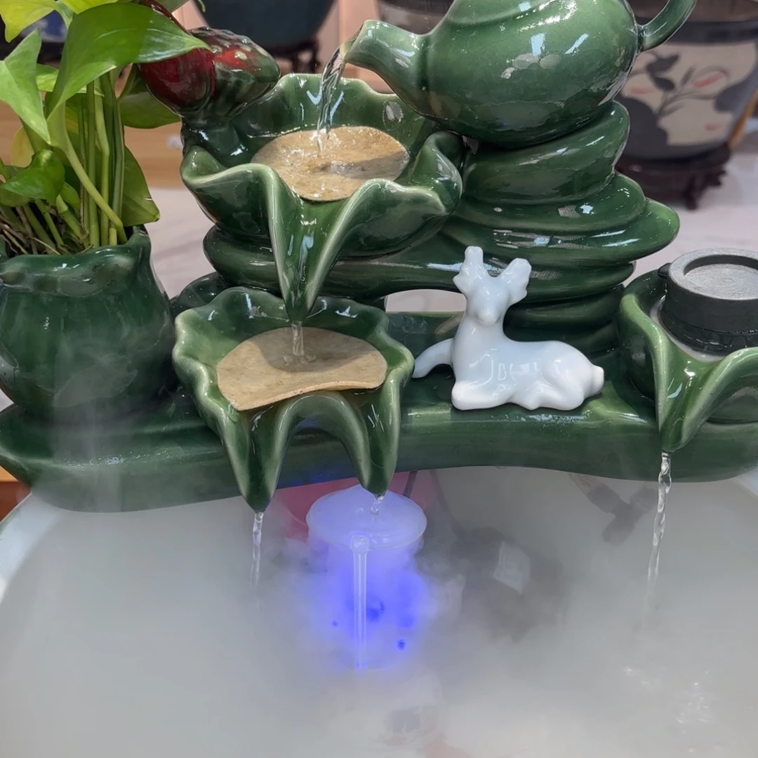 陶瓷景德镇陶瓷流水摆件