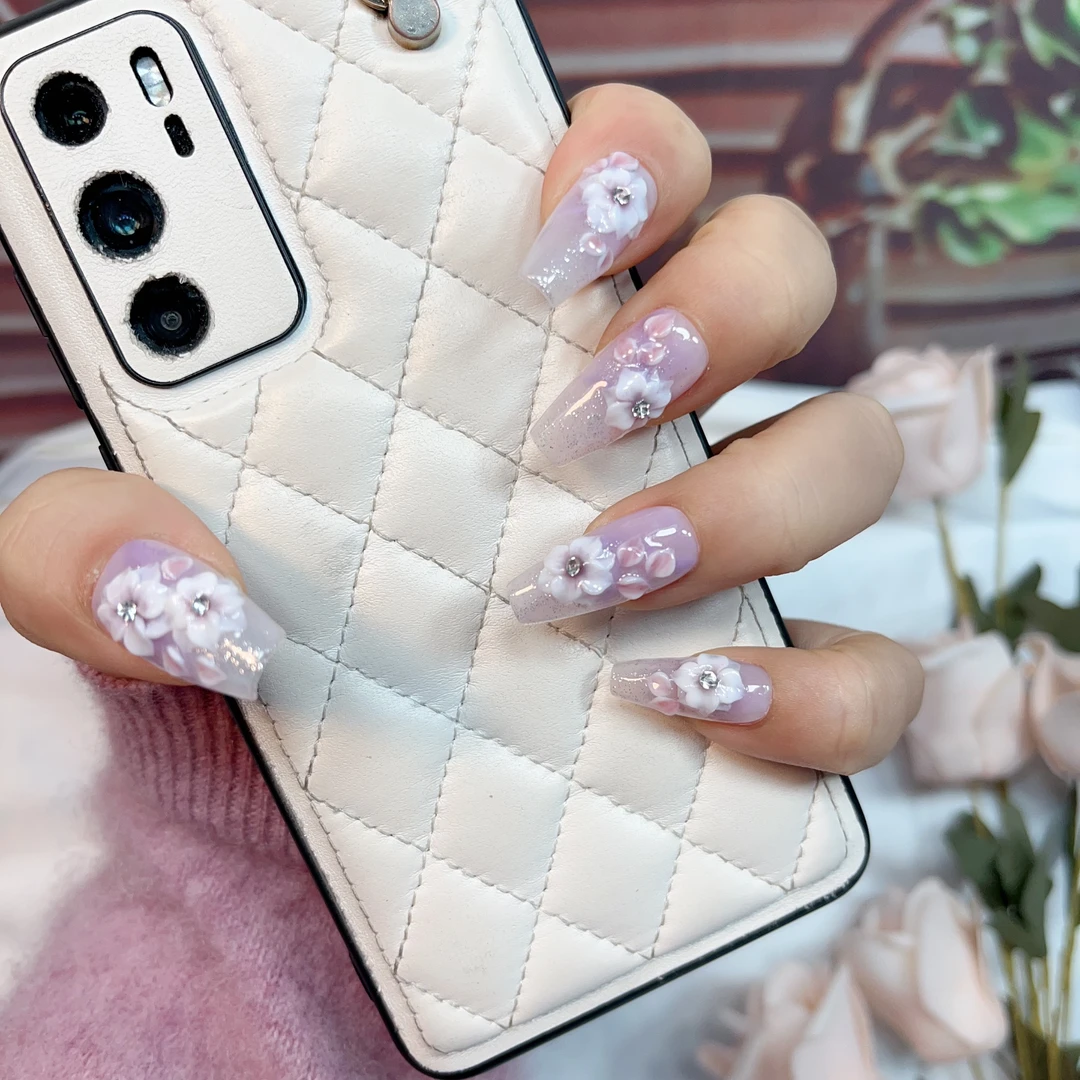 【GL018】 薯你靓 品牌 原创设计 纯手工雕花穿戴甲可爱