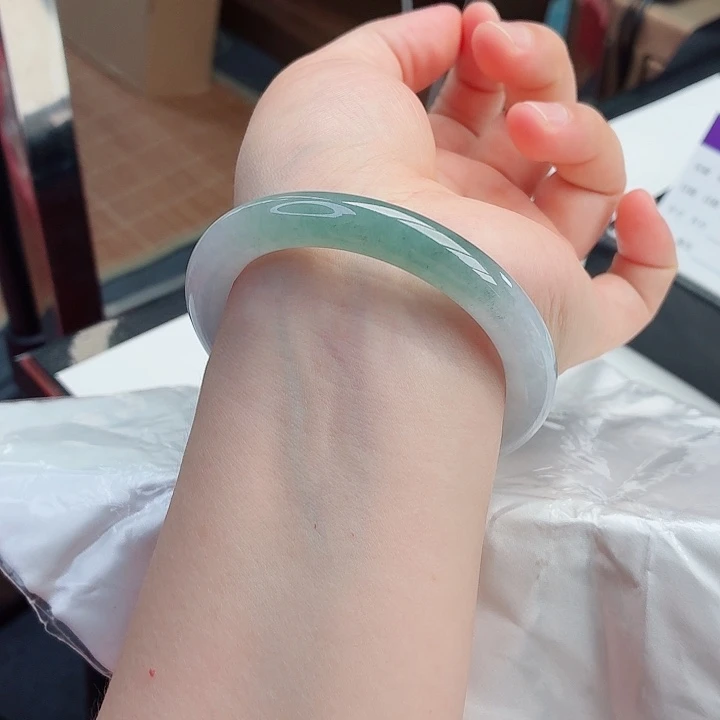 翡翠手镯未镶嵌8号-57圈口